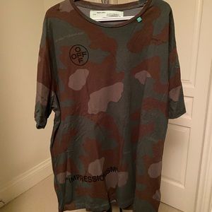Off-White Camouflage Short Sleeve Tee